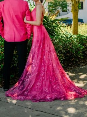 Hot Pink Prom Dress